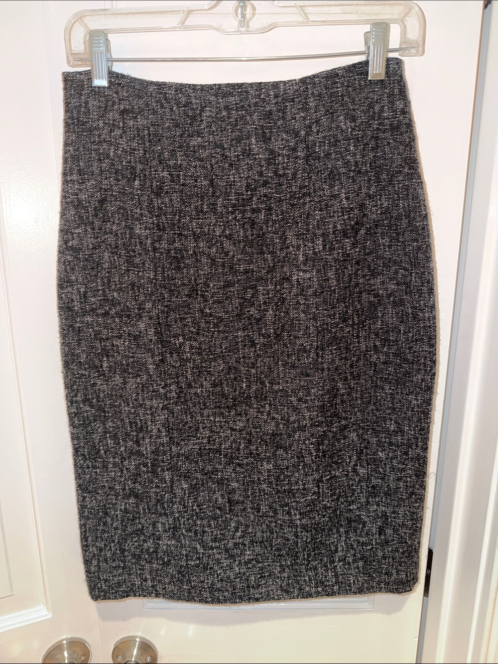 Banana Republic Classic Black Heather Knit Pencil Skirt